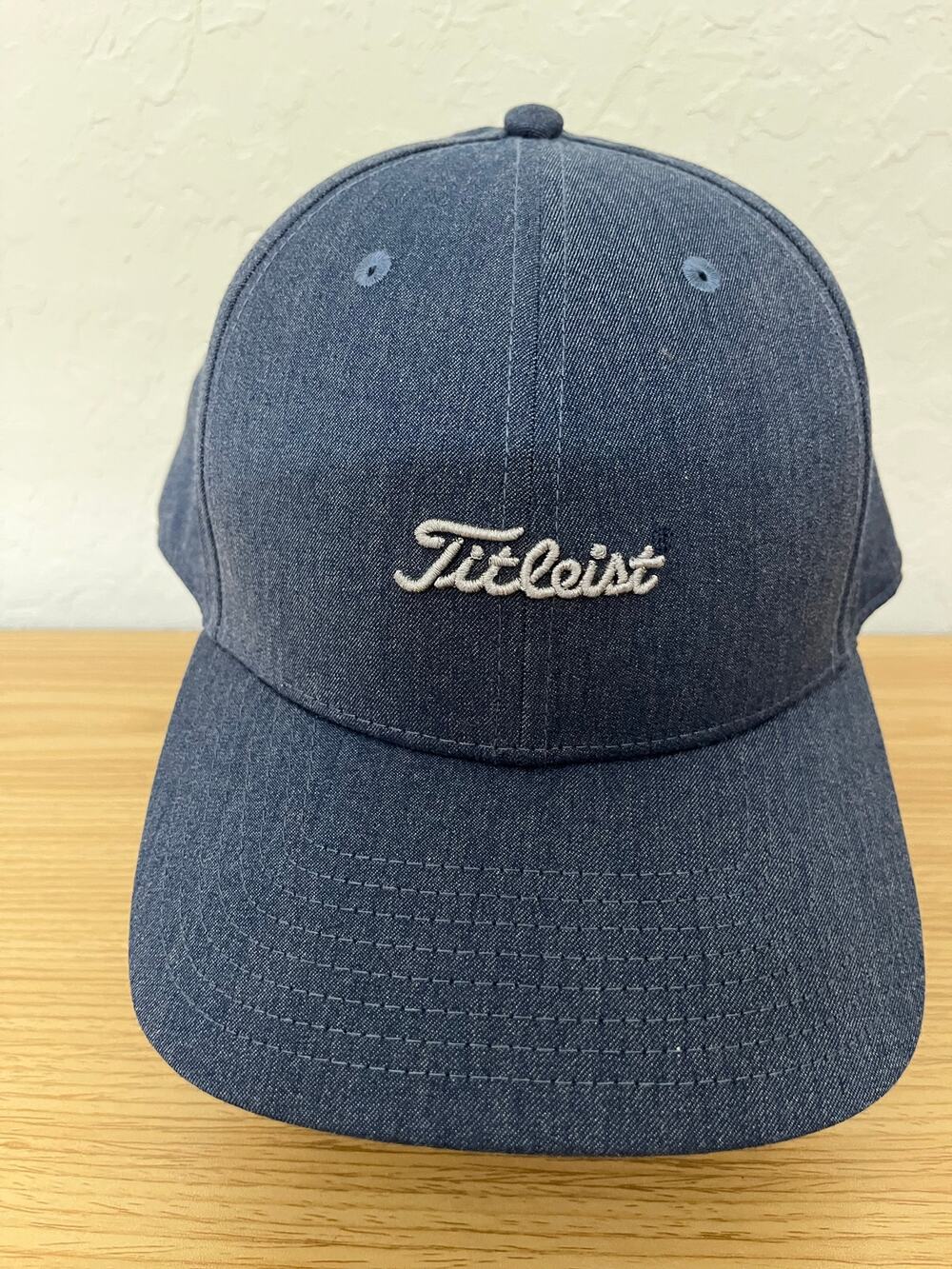 Titleist 6 panel Golf Style Adjustable Snapback Blue Cap Hat